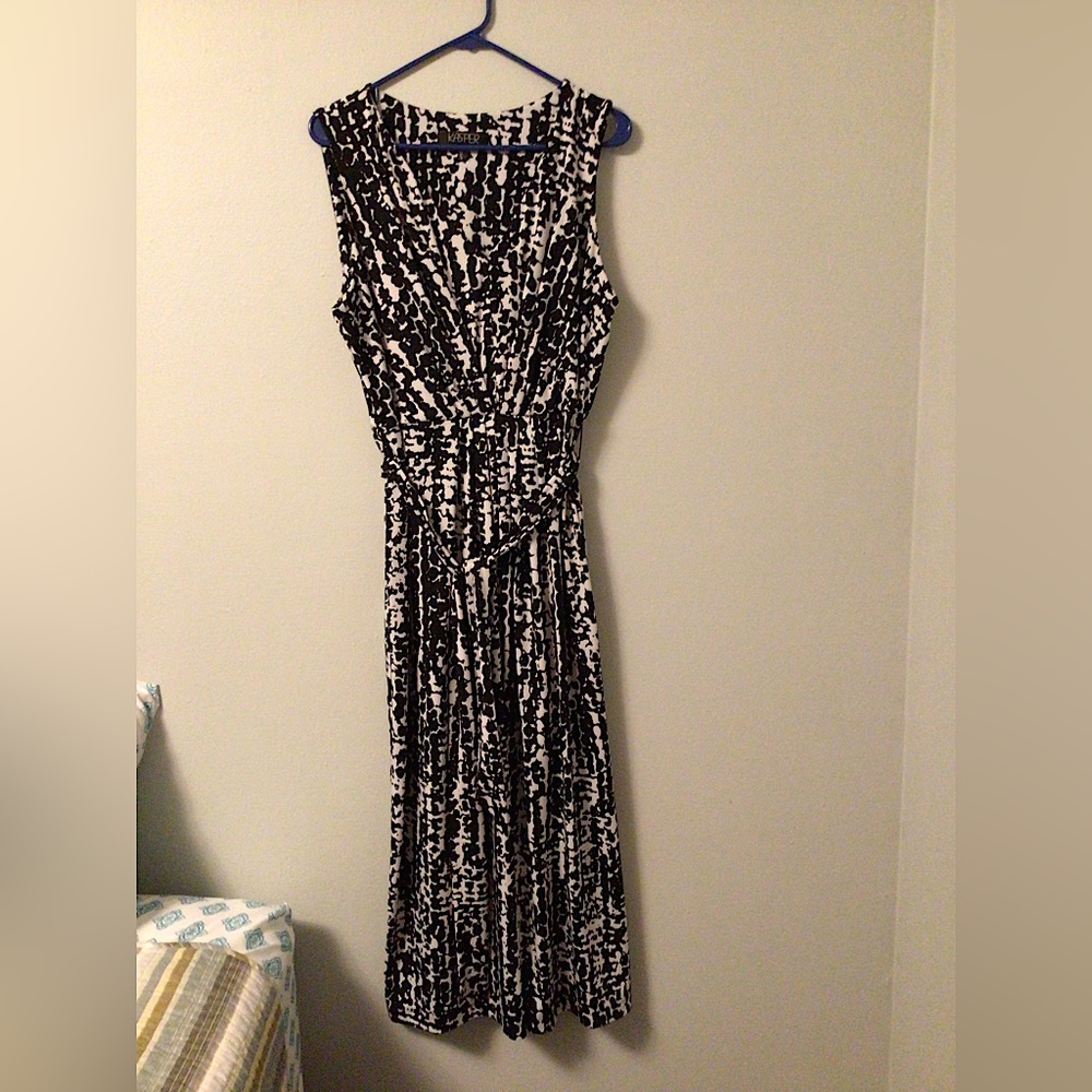 Maxi dress - black and white